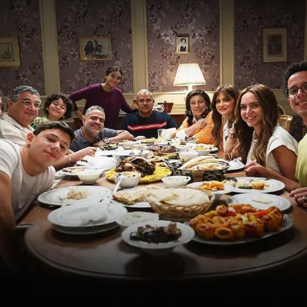 أبطال مسلسل موضوع عائلي 3 - الصورة من حساب ماجد الكداوني على إنستغرام