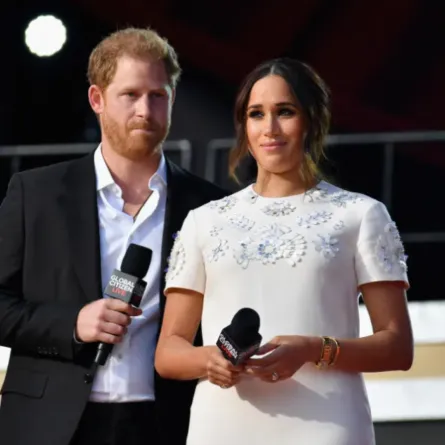 الأمير هاري وميغان ماركل خلال عام 2021 في مدينة نيويورك (Prince Harry and Meghan Markle during the 2021 in New York City). مصدر الصورة: Angela Weiss / AFP