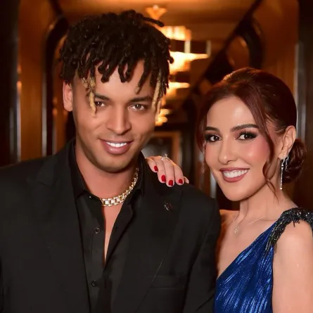 مي كساب وزوجها أوكا- الصورة من حساب أوكا الخاص بإنستغرام