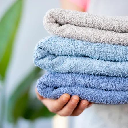 مجموعة من المناشف