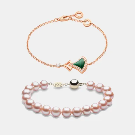 أساور ذهب مرصوفة بالأحجار الكريمة