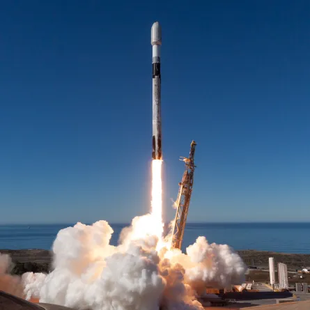 القمر الصناعي محمد بن زايد سات. الصورة من الحساب الرسمي لمدير مركز محمد بن راشد للفضاء على منصة x