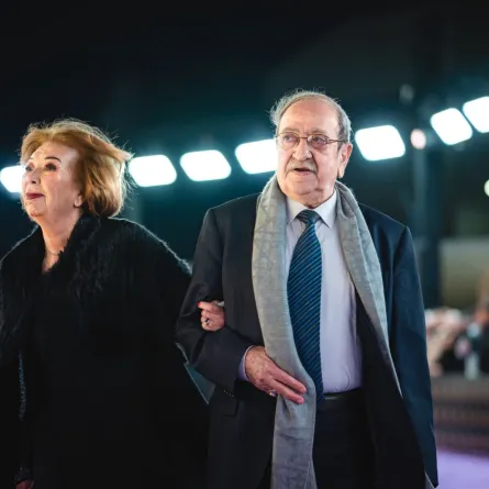 دريد لحام وزوجته  - مصدر الصورة المركز الإعلامي لمجموعة MBC