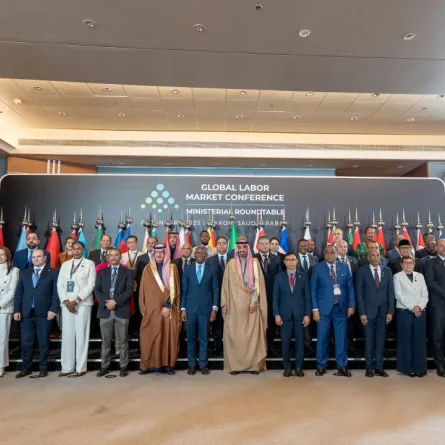 حضر الاجتماع 40 وزيرًا للعمل من دول مختلفة