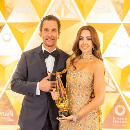 هنا الزاهد وماثيو ماكونهي من حفل joy awards 2025