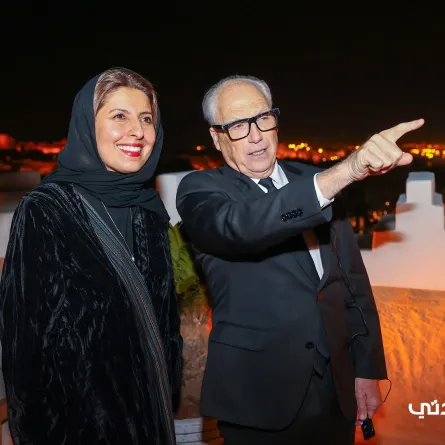 الأستاذة لمى الشثري مع الرئيس التنفيذي لمجموعة شركة الدرعية جيري إنزيريلو