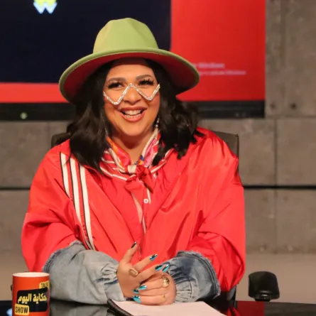 إيمي سمير غانم من كواليس مسلسل عقبال عندكم - الصورة من المركز الإعلامي للشركة المنتجة