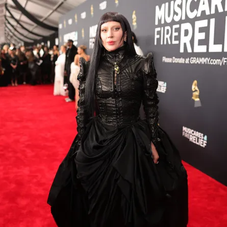 ليدي غاغا تحضر حفل توزيع جوائز غرامي السابع والستين في لوس أنجلوس، كاليفورنيا (Lady Gaga attends the 67th GRAMMY Awards in Los Angeles, California). مصدر الصورة: Neilson Barnard / GETTY IMAGES NORTH AMERICA / Getty Images via AFP