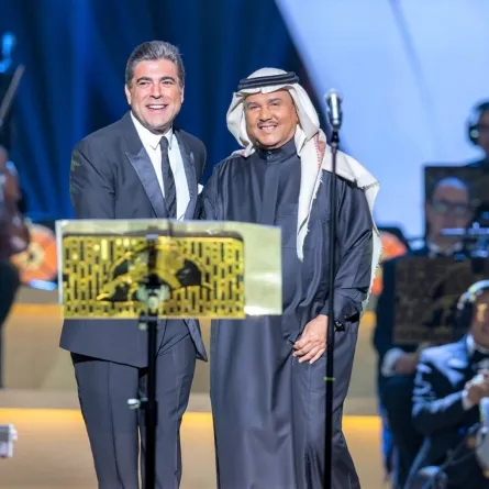 محمد عبده ووائل كفوري- الصورة من حساب روتانا لايف على الانستغرام