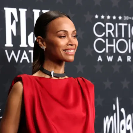 زوي سالدانا في حفل توزيع جوائز اختيار النقاد بدورته الثلاثين( Zoe Saldana attends the 30th Annual Critics Choice Awards). مصدر الصورة: by Michael Tran / AFP