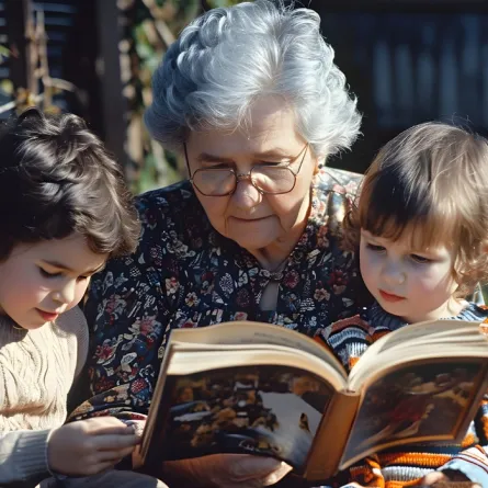 صورة لجدة وحكايات قبل النوم