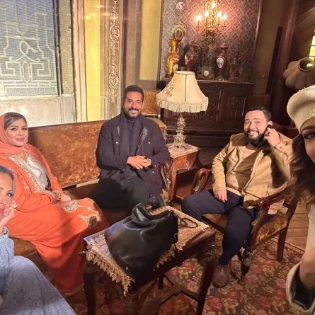 إلهام شاهين مع أبطال مسلسل سيد الناس - الصورة من حسابها على إنستغرام