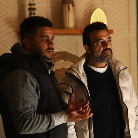 المخرج محمد الخبيري مع المؤلف عمرو محمود ياسين- الصورة من حساب الخبيري على إنستغرام