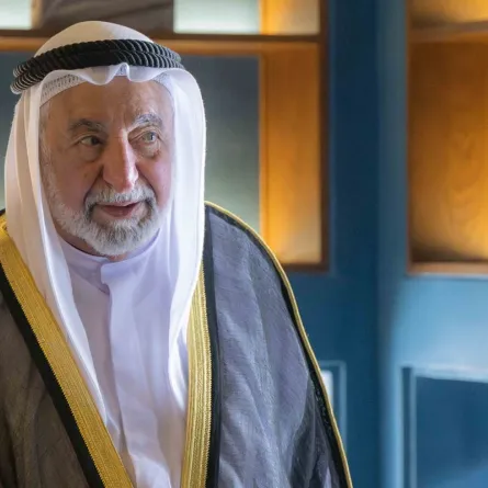  الشيخ الدكتور سلطان بن محمد القاسمي. الصورة من مكتب الشارقة الإعلامي