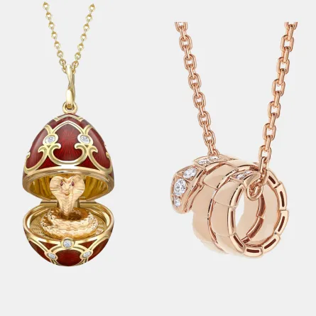 سلاسل ذهب على شكل ثعبان