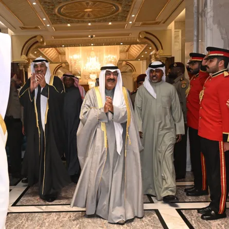 الكويت تحتفي بالعيد الوطني 64 بتدشين أوبريت السور الخامس - الصورة من وكالة الأنباء الكويتية على إكس