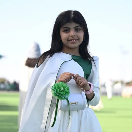 صورة طفلةمشاركة في كأس السعودية- تصوير بشير صالح