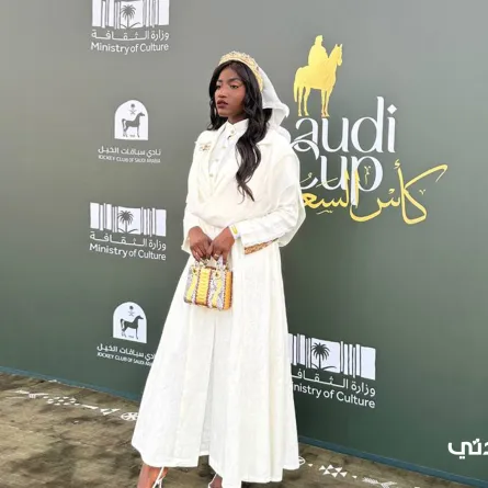 المدونة عبير سندر في كأس السعودية 2024- تصوير خاص سيدتي 