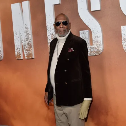 مورغان فريمان في مسرح لينوود دان في لوس أنجلوس (Morgan Freeman at the Linwood Dunn Theater in Los Angeles). مصدر الصورة: Chris DELMAS / AFP