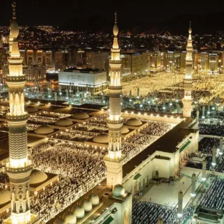 المسجد النبوي الصورة من وكالة واس