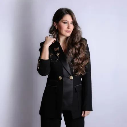 المصممة جان فغالي- الصورة من المصممة