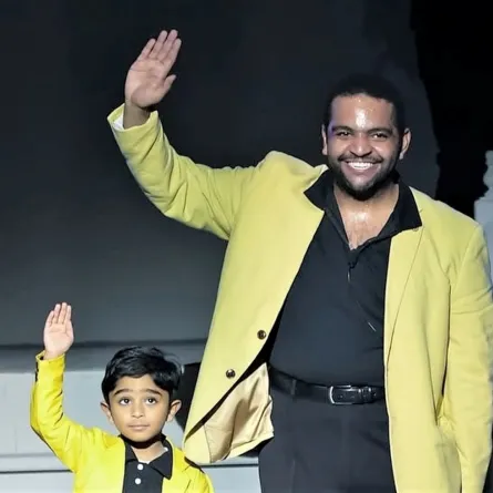 خالد المظفر وابنه عبدالله- الصورة من  حسابه على الانستغرام