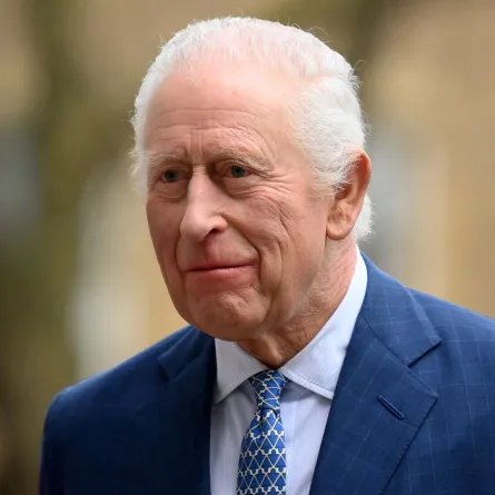 الملك تشارلز الثالث في الكلية الملكية للتمريض في لندن  (King Charles III at the Royal College of Nursing in London). مصدر الصورة: Jaimi Joy / POOL / AFP