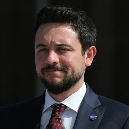 الأمير حسين في مدينة بافوسMED9 ( Prince Hussein in Paphos). مصدر الصورة:Thomas SAMSON / AFP