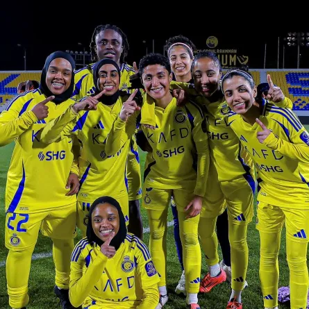 لاعبات فريق سيدات النصر
