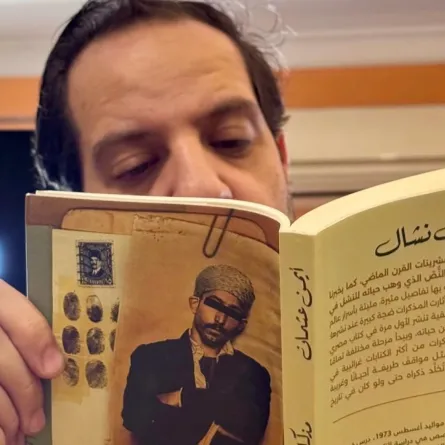 أحمد أمين والتحضير لمسلسل النص- الصورة من صفحته الرسمية على فيسبوك