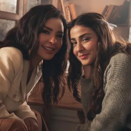 كواليس مسلسل بالدم- الصورة من حساب ماغي بوغصن على إنستغرام