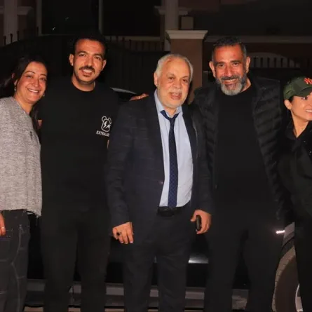 كواليس اليوم الأخير من مسلسل حسبة عمري - الصورة من حساب المنتج هاني عبد الله على فيسبوك