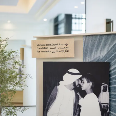 إنشاء مؤسسة محمد بن زايد للأثر الإنساني. الصورة من مكتب أبوظبي الإعلامي