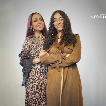 المذيعة سهى الوعل وابنتها سنا