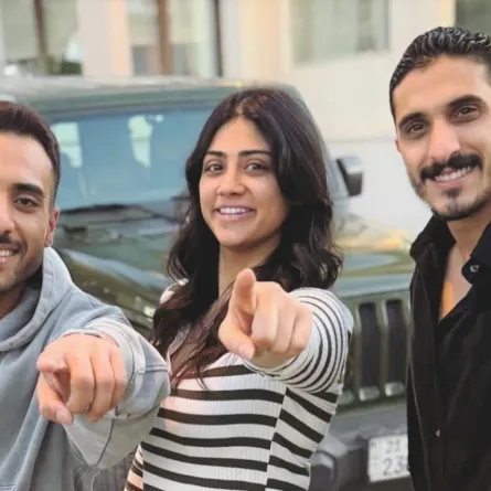 جمانة الشراح ومنصور البلوشي وأحمد سعيد- الصورة من حسابها على الانستغرام