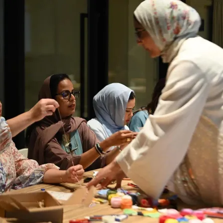 ورش عمل برنامج ليالي البينالي الرمضاني - الصورة من واس