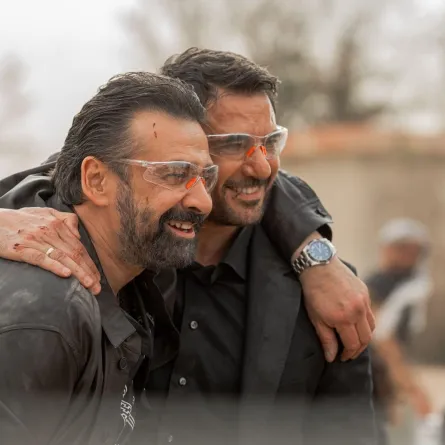 كريم عبد العزيز وأحمد عز من فيلم seven dogs - الصورة من صفحة المستشار تركي ال الشيخ على فيسبوك