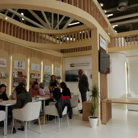 جناح الشارقة في معرض بولونيا لكتاب الطفل. الصورة من wam