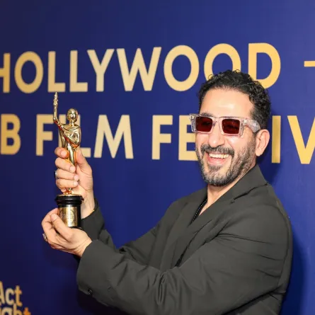 تكريم احمد حلمى فى مهرجان هوليود للفيلم العربى