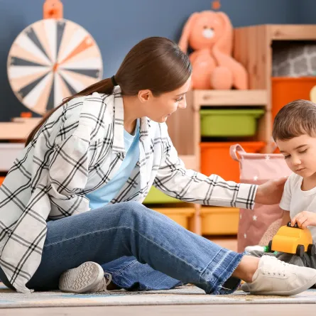 صورة لأم مع طفلها