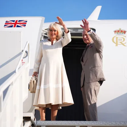 الملكة كاميلا والملك تشارلز- Queen Camilla and King Charles (مصدر الصورة:  Aaron Chown / POOL / AFP)