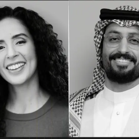 خالد صقر وعائشة كاي - الصورة من صفحة مهرجان افلام السعودية على إنستغرام