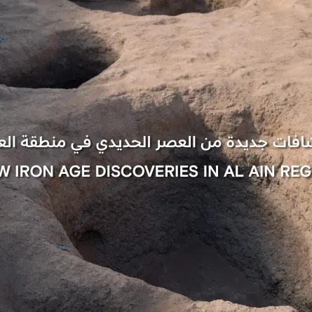 اكتشاف أول مقبرة كبيرة تعود إلى العصر الحديدي في العين. الصورة من مكتب أبوظبي الإعلامي