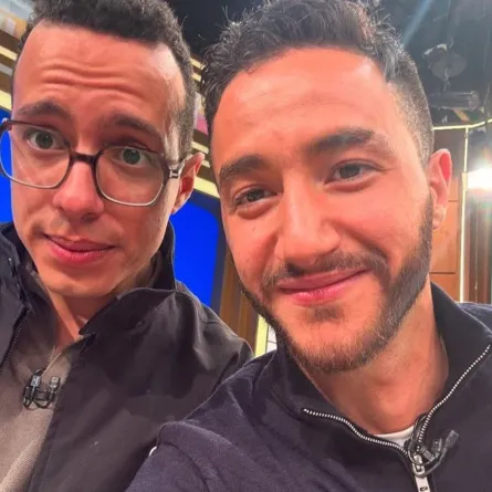 طه دسوقي مع أحمد مالك من مسلسل ولاد الشمس- الصورة من حساب طه على إنستغرام