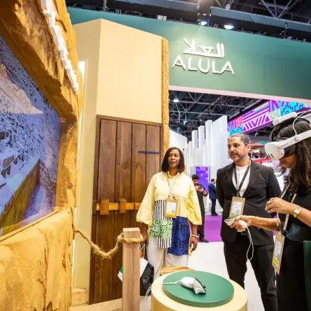 جناح العلا في معرض سوق السفر العربي -الصورة من سوق السفر العربي 