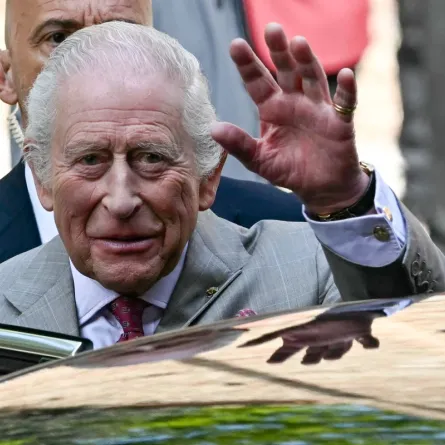 الملك تشارلز في زيارة إلى إيطاليا ( King Charles on a visit to Italy ). مصدر الصورة:Paul ELLIS / AFP