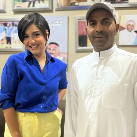 طارق العلي ونورا بالألف -الصورة  من حسابها على إنستغرام