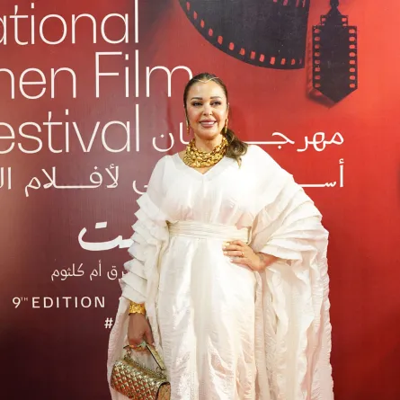 داليا البحيري في مهرجان أسوان الدولي -مصدر الصورة من المركز الإعلامي لمهرجان أسوان الدولي لأفلام المرأة 
