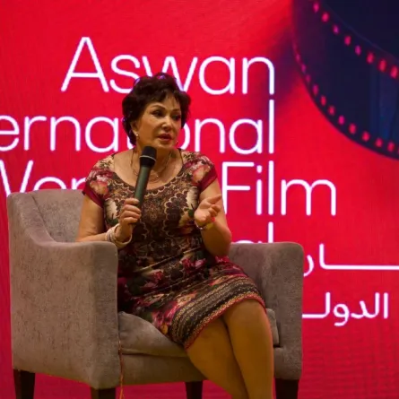 لبلبة خلال الماستر كلاس بمهرجان أسوان - الصورة خاصة بسيدتي تصوير ندى محسن