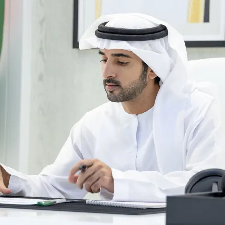 الشيخ حمدان بن محمد بن راشد آل مكتوم. الصورة من مكتب دبي الإعلامي